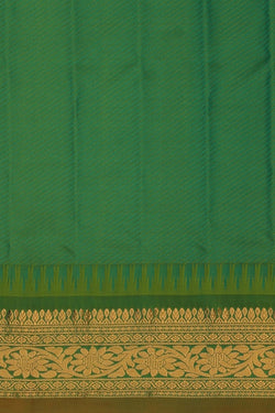 Image of Gadwal Silk Navy Blue Saree