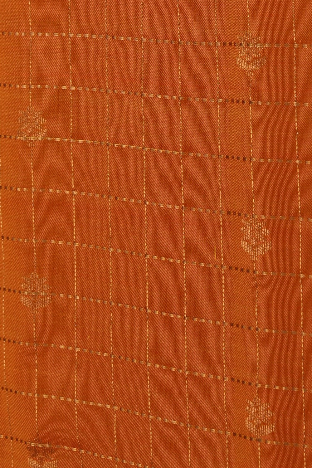 Image of Gadwal Silk Orange Saree