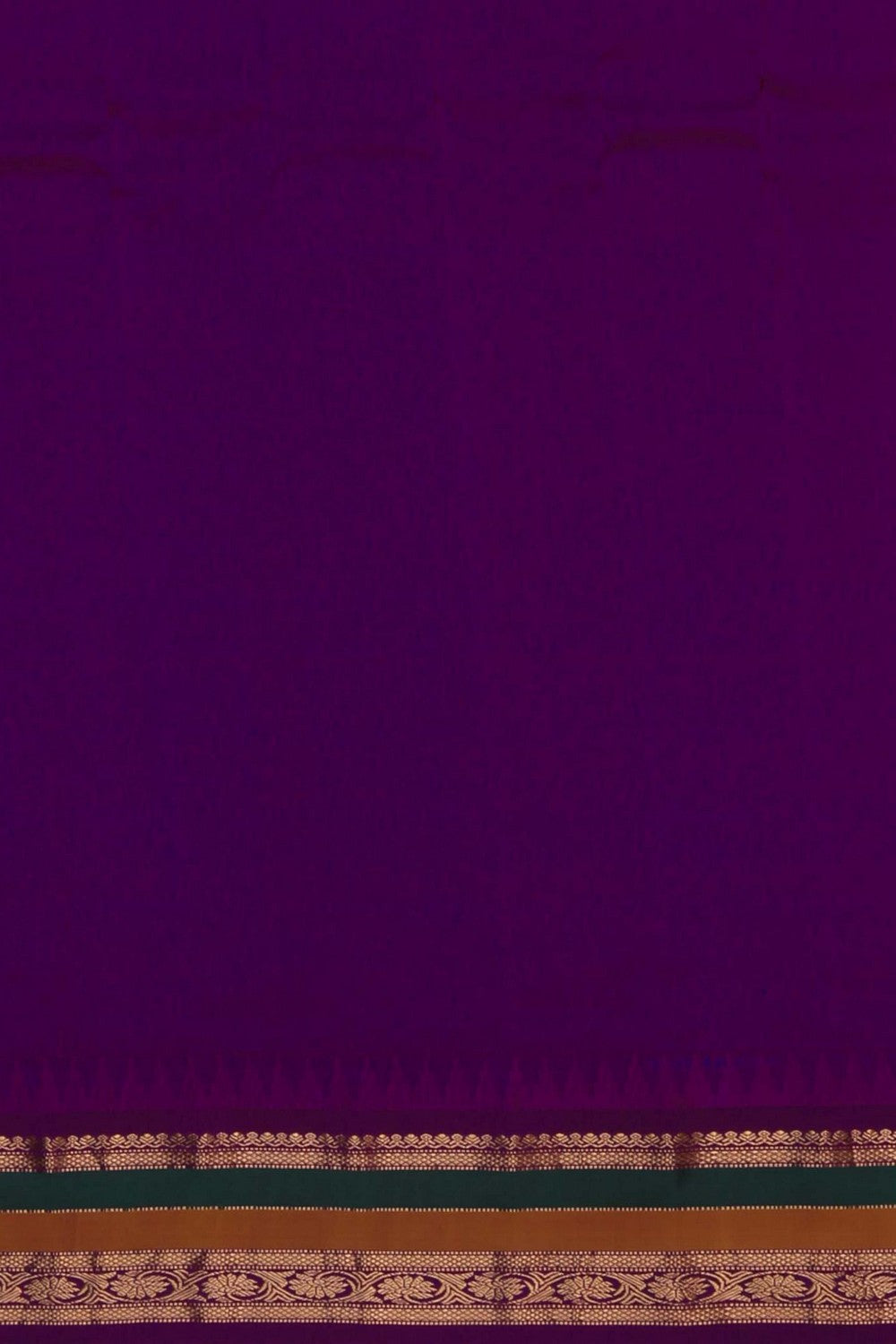 Image of Gadwal Silk Orange Saree