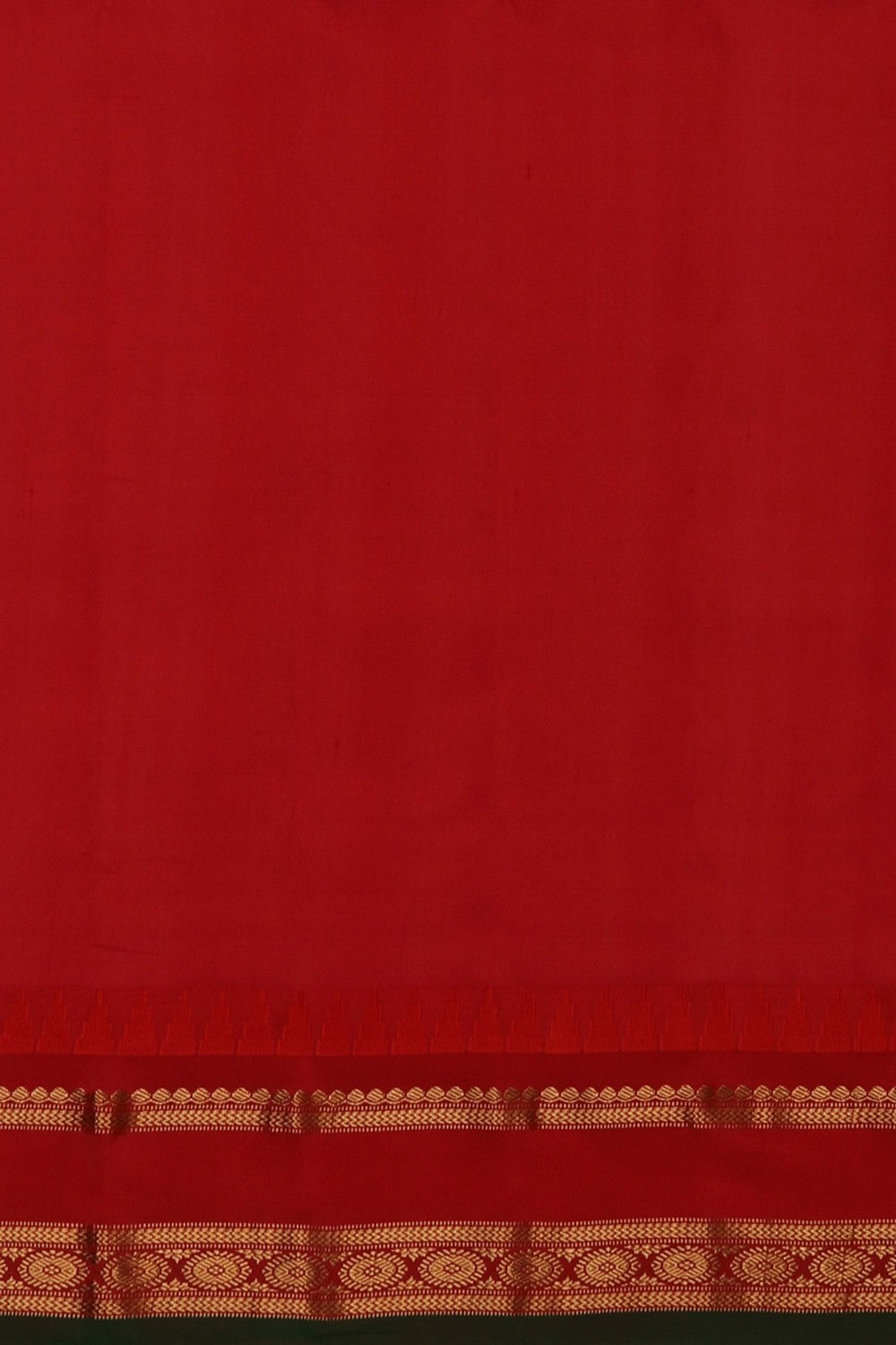 Image of Gadwal Silk Blue Saree