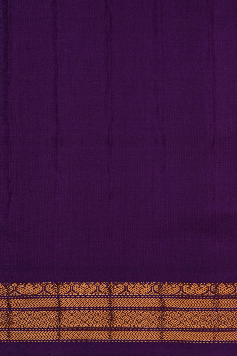 Image of Gadwal Silk Purple Saree