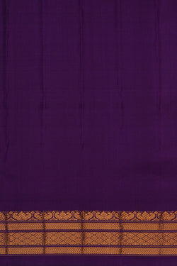 Image of Gadwal Silk Purple Saree