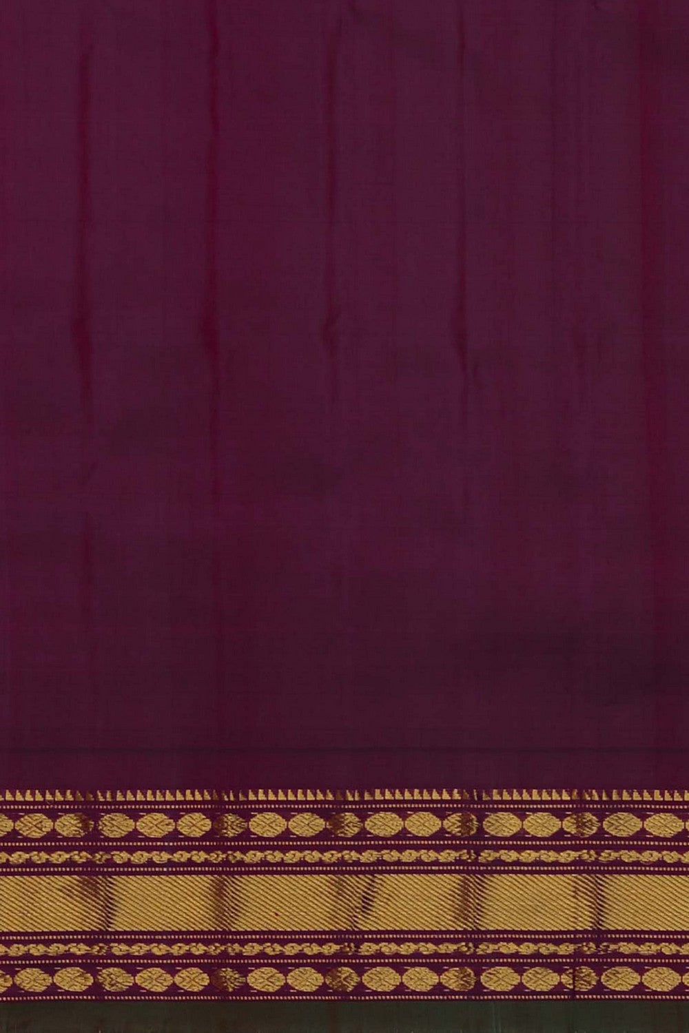 Image of Gadwal Silk Yellow Saree