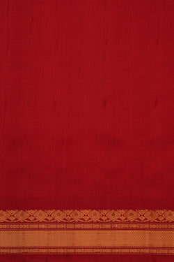 Image of Gadwal Silk Ice Blue Saree