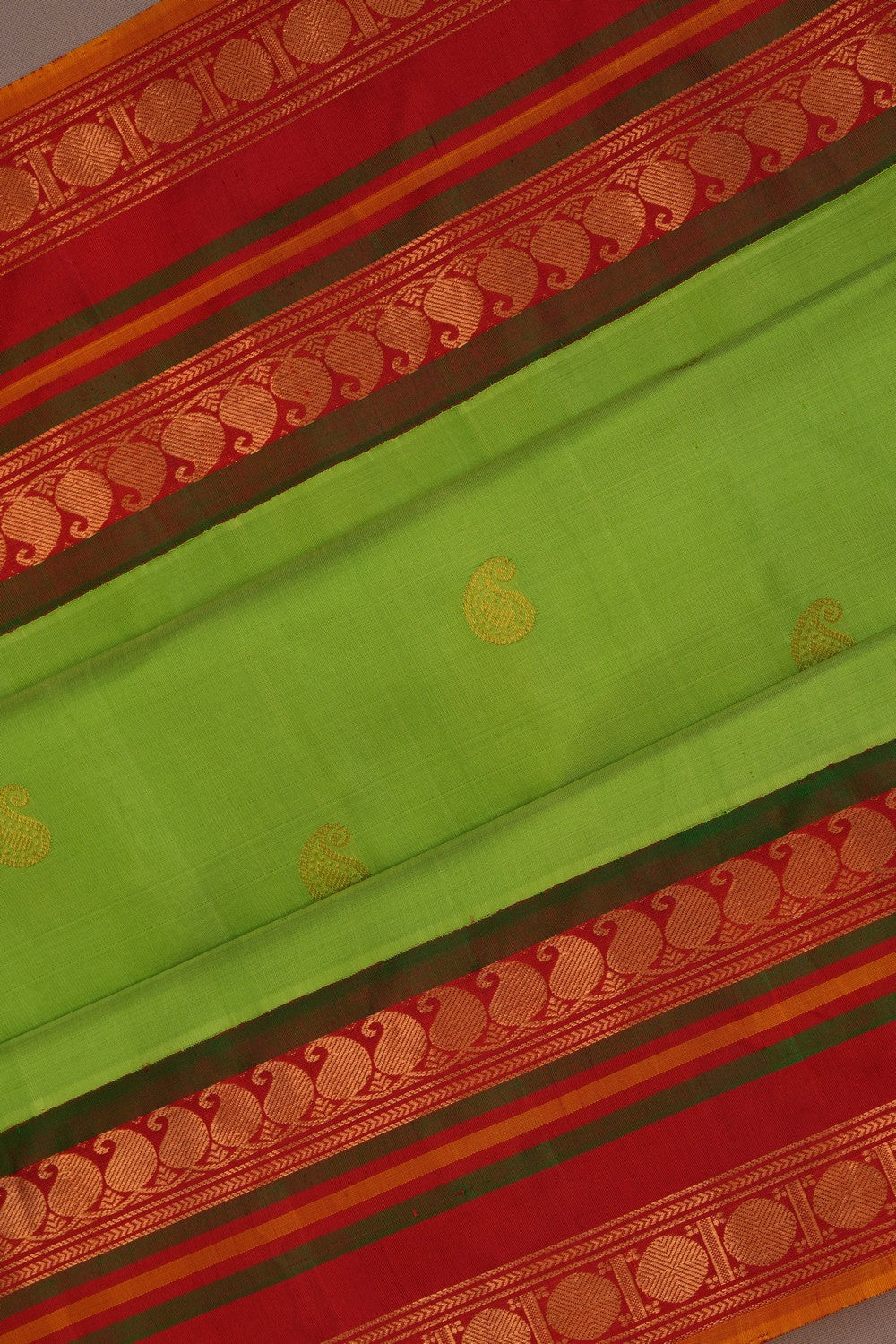Image of Gadwal Silk Green Saree