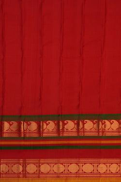 Image of Gadwal Silk Green Saree