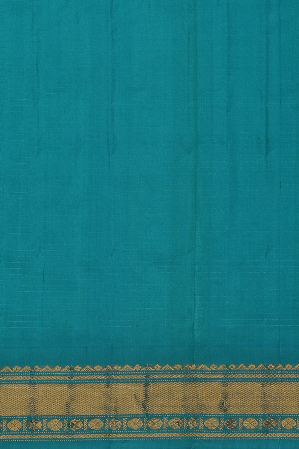 Gadwal Silk Kattam Purple Saree