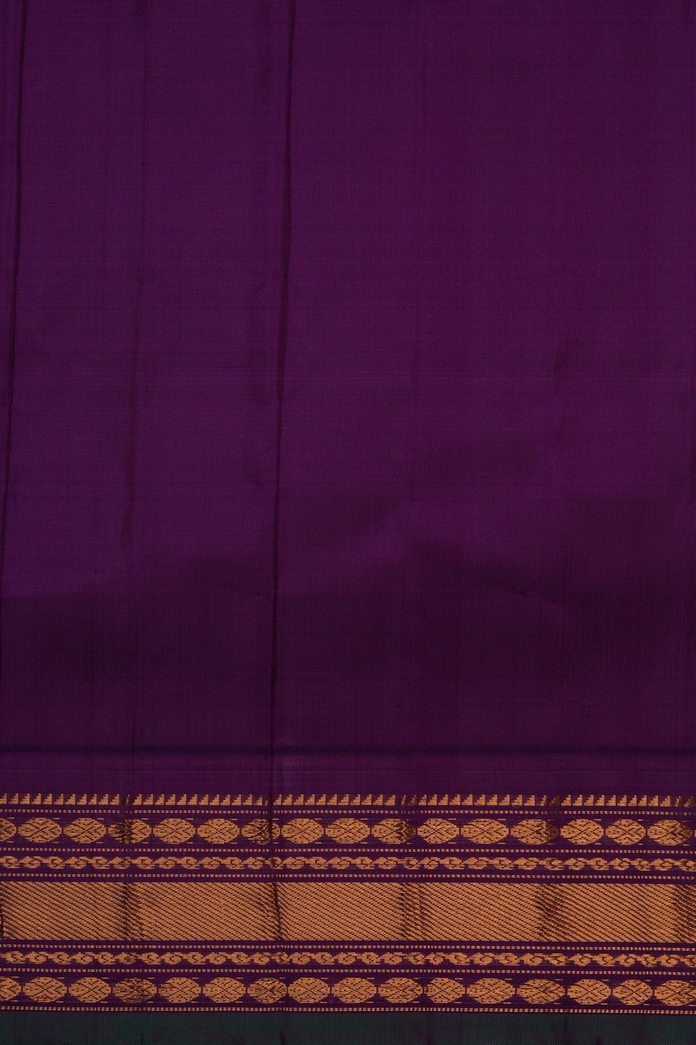 Image of Gadwal Silk Blue Saree