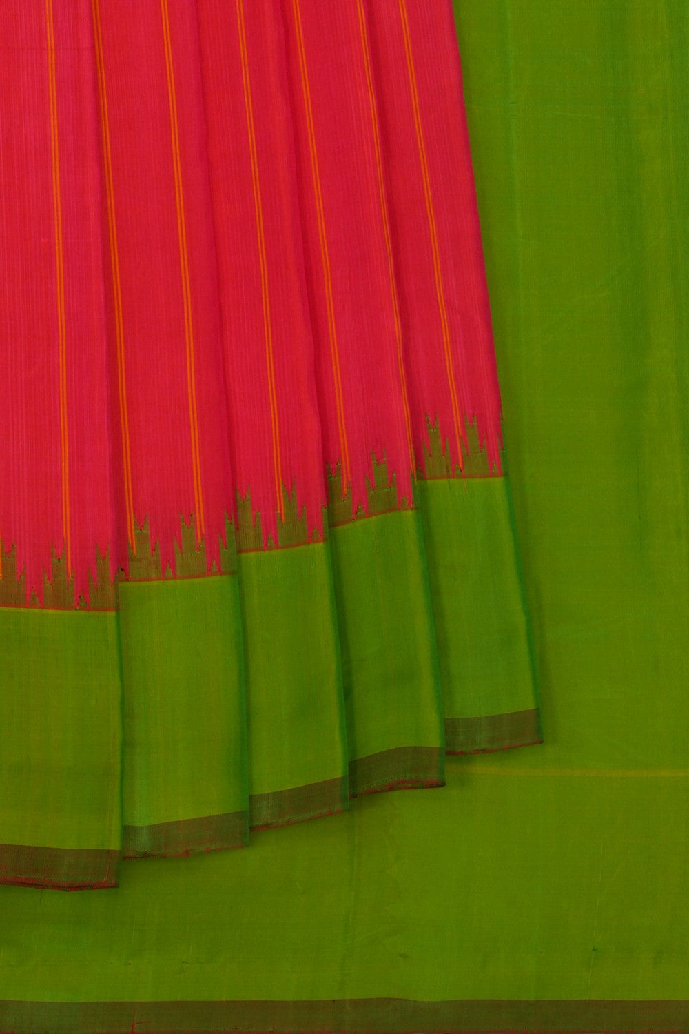 Image of Gadwal Silk Pink Saree