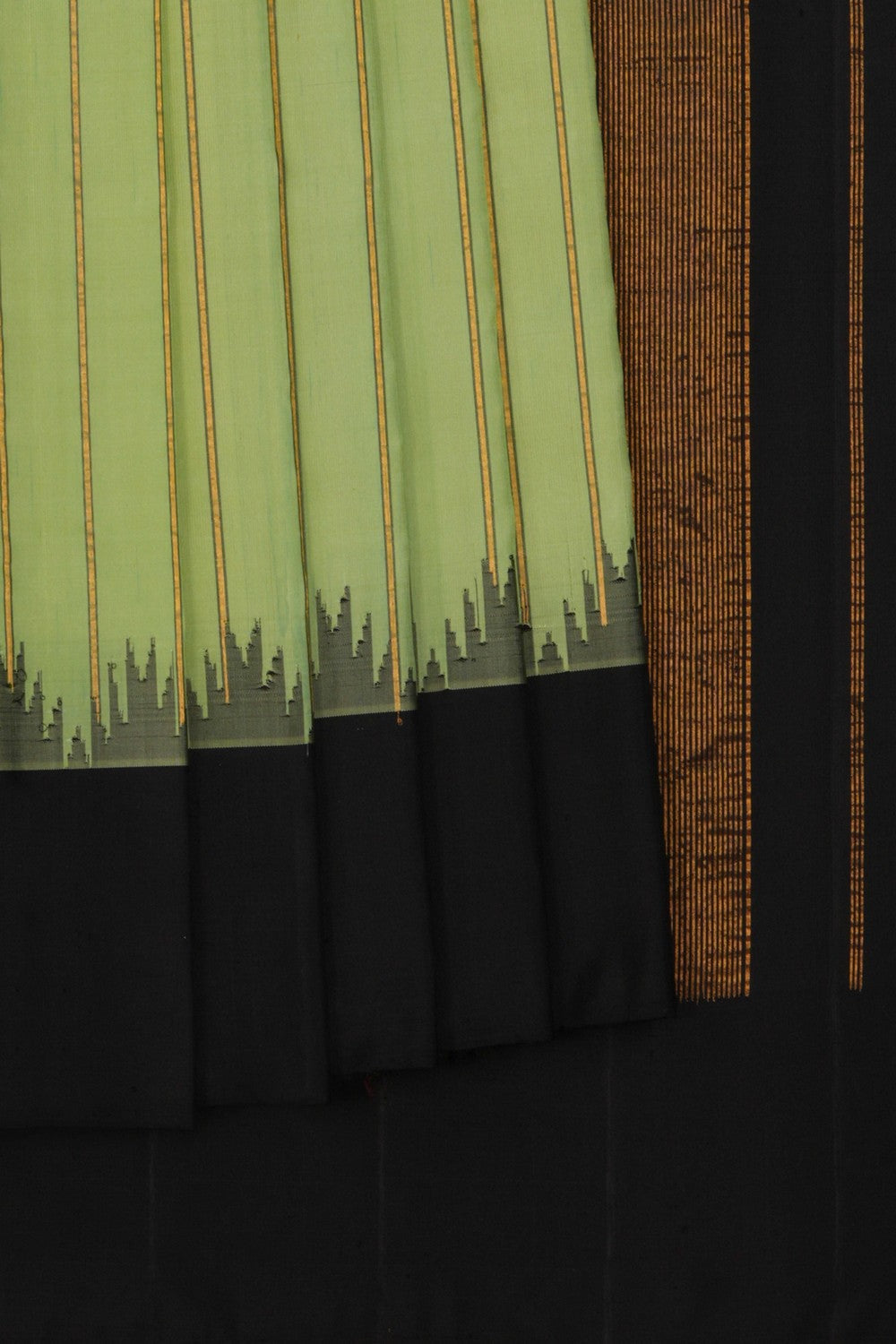 Gadwal Silk Mint Green Saree