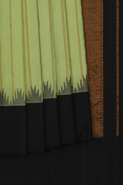 Image of Gadwal Silk Mint Green Saree