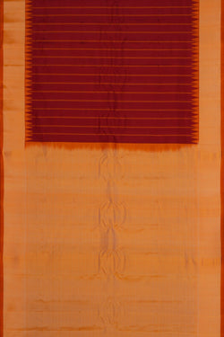 Image of Gadwal Silk Red Saree
