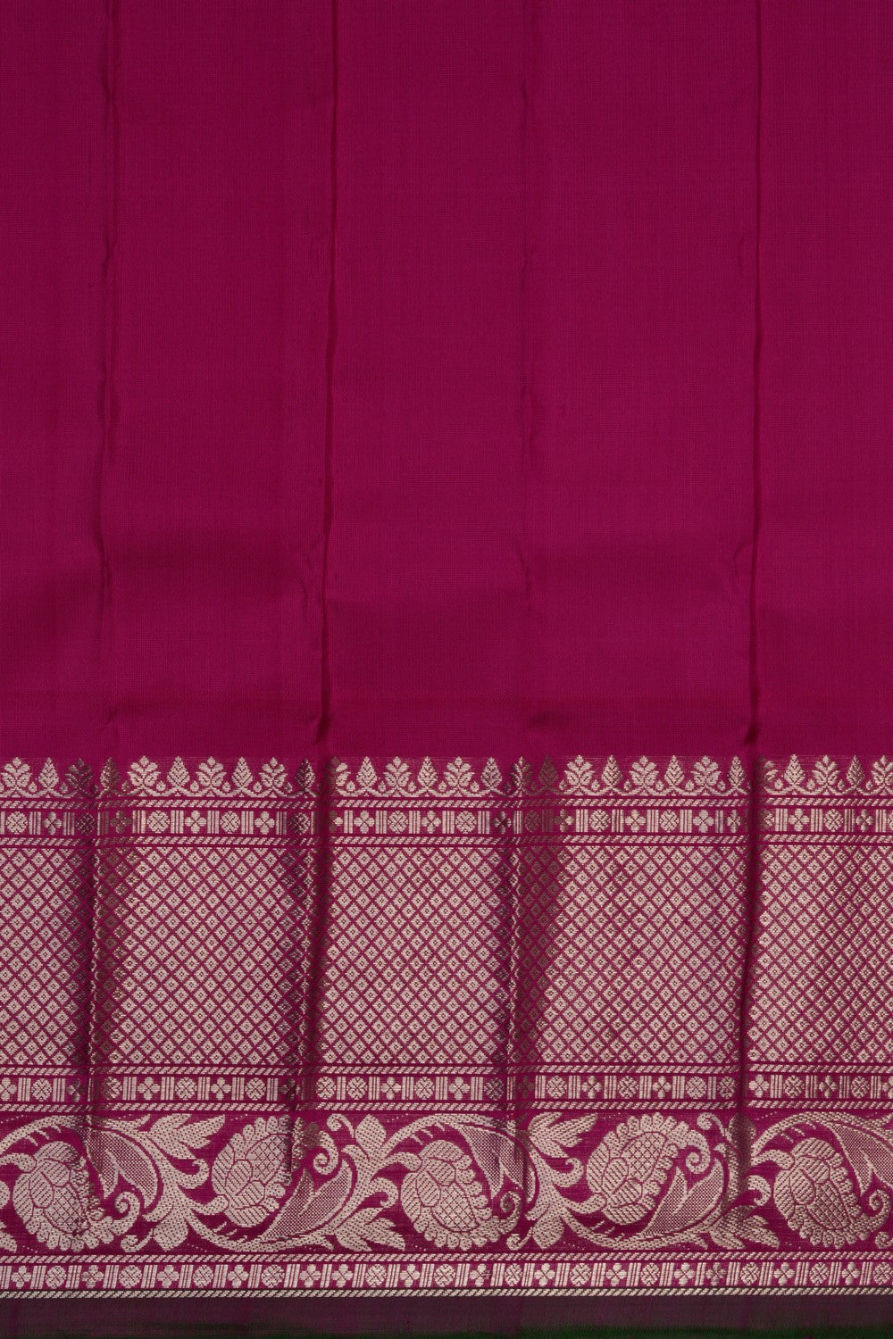 Image of Gadwal Silk Beige Saree