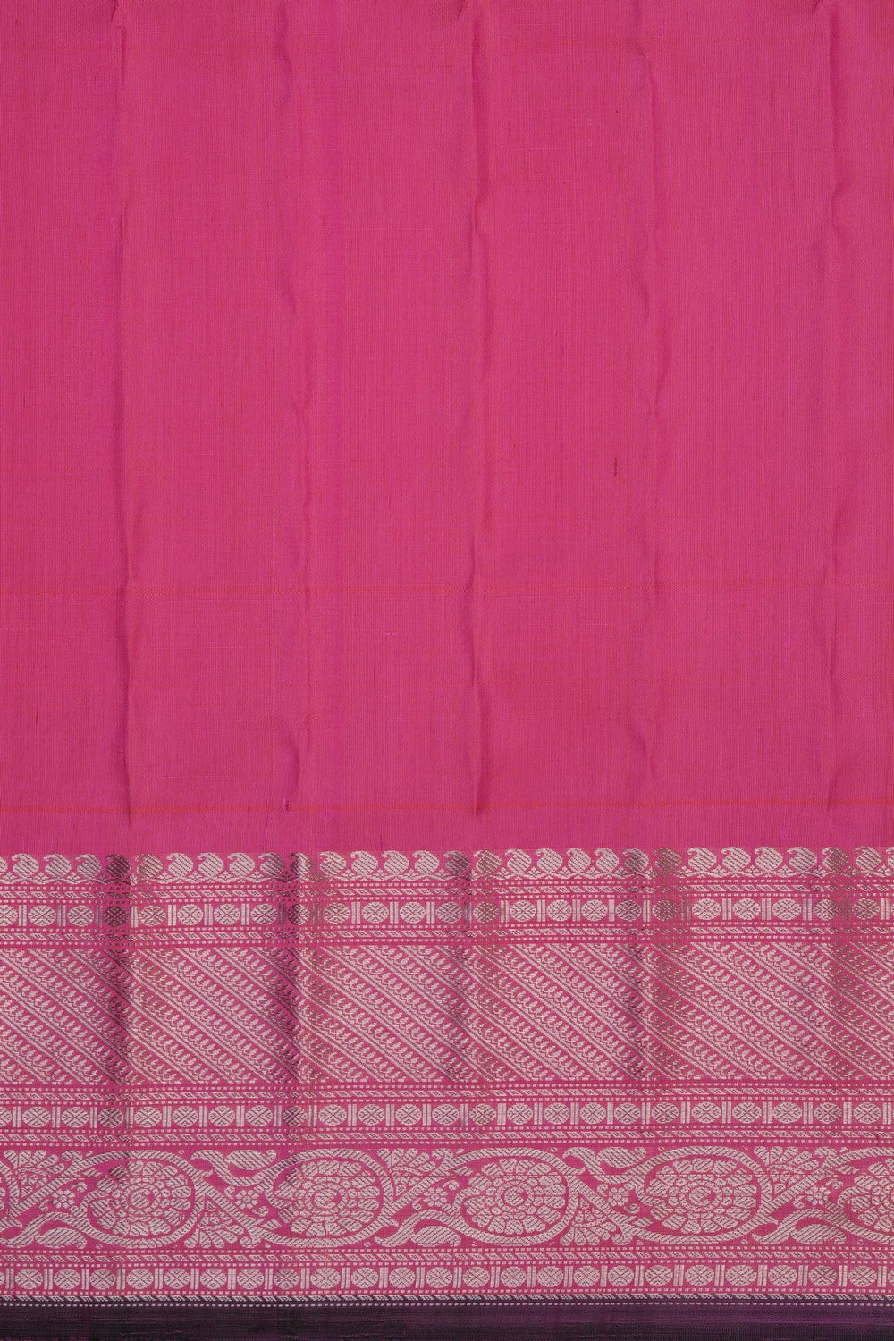Image of Gadwal Silk Sea Green Saree