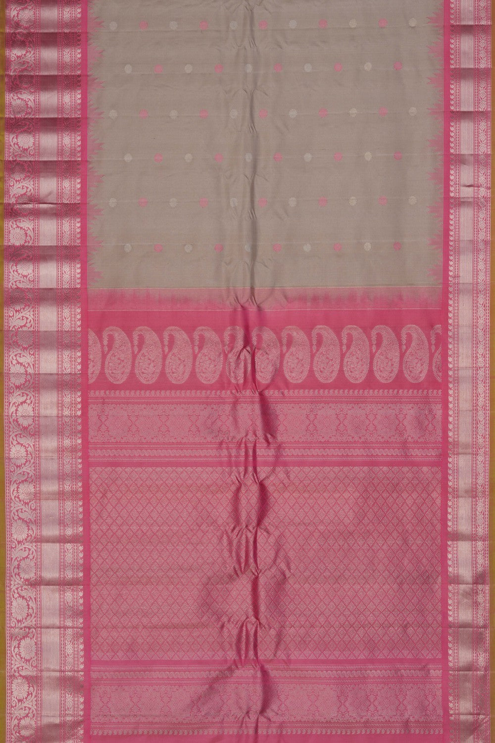 Gadwal Silk Grey Saree