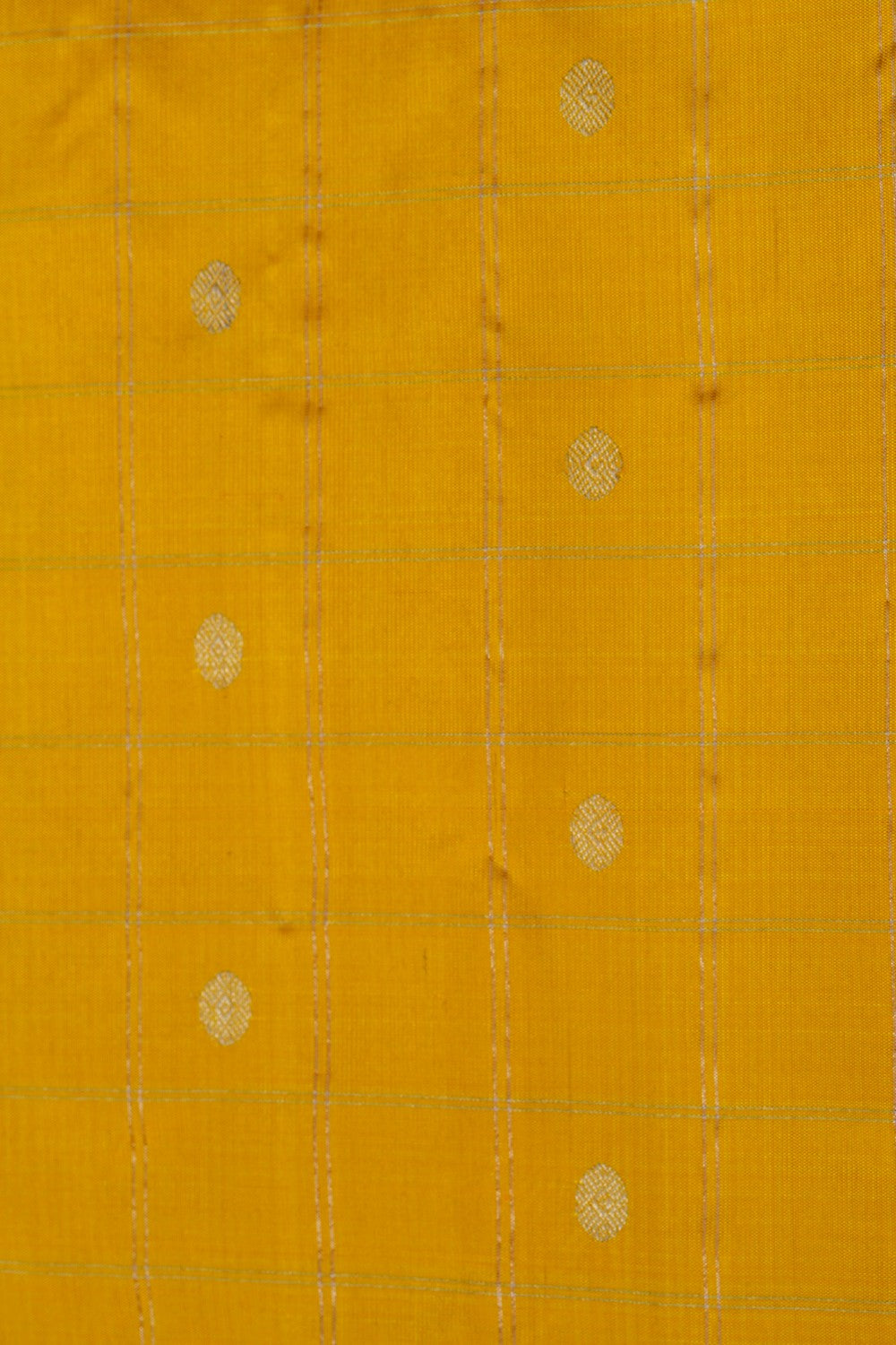 Image of Gadwal Silk Yellow Saree