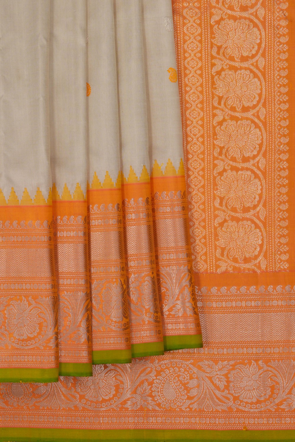 Gadwal Silk Classy Beige Saree