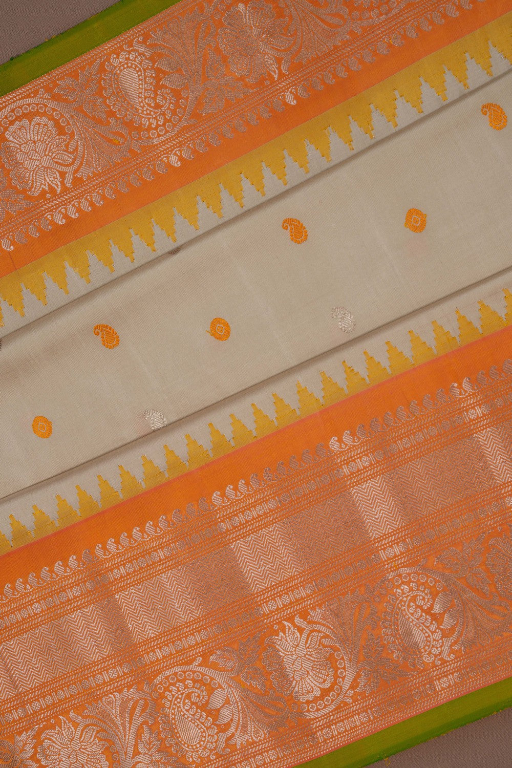 Gadwal Silk Classy Beige Saree