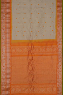 Image of Gadwal Silk Classy Beige Saree