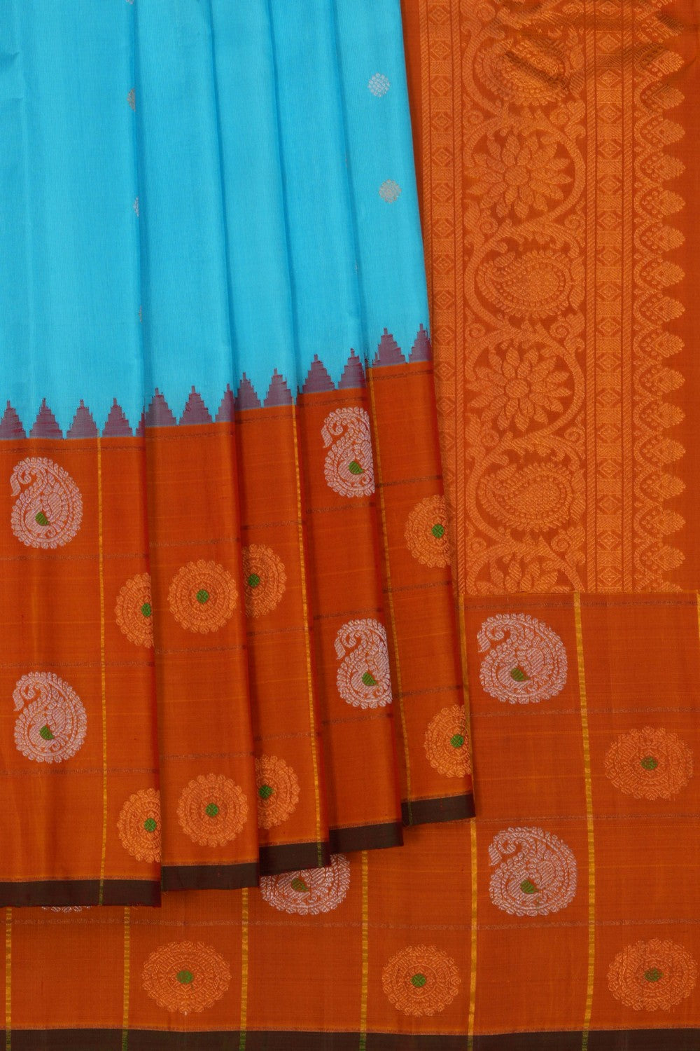 Gadwal Silk Blue Saree