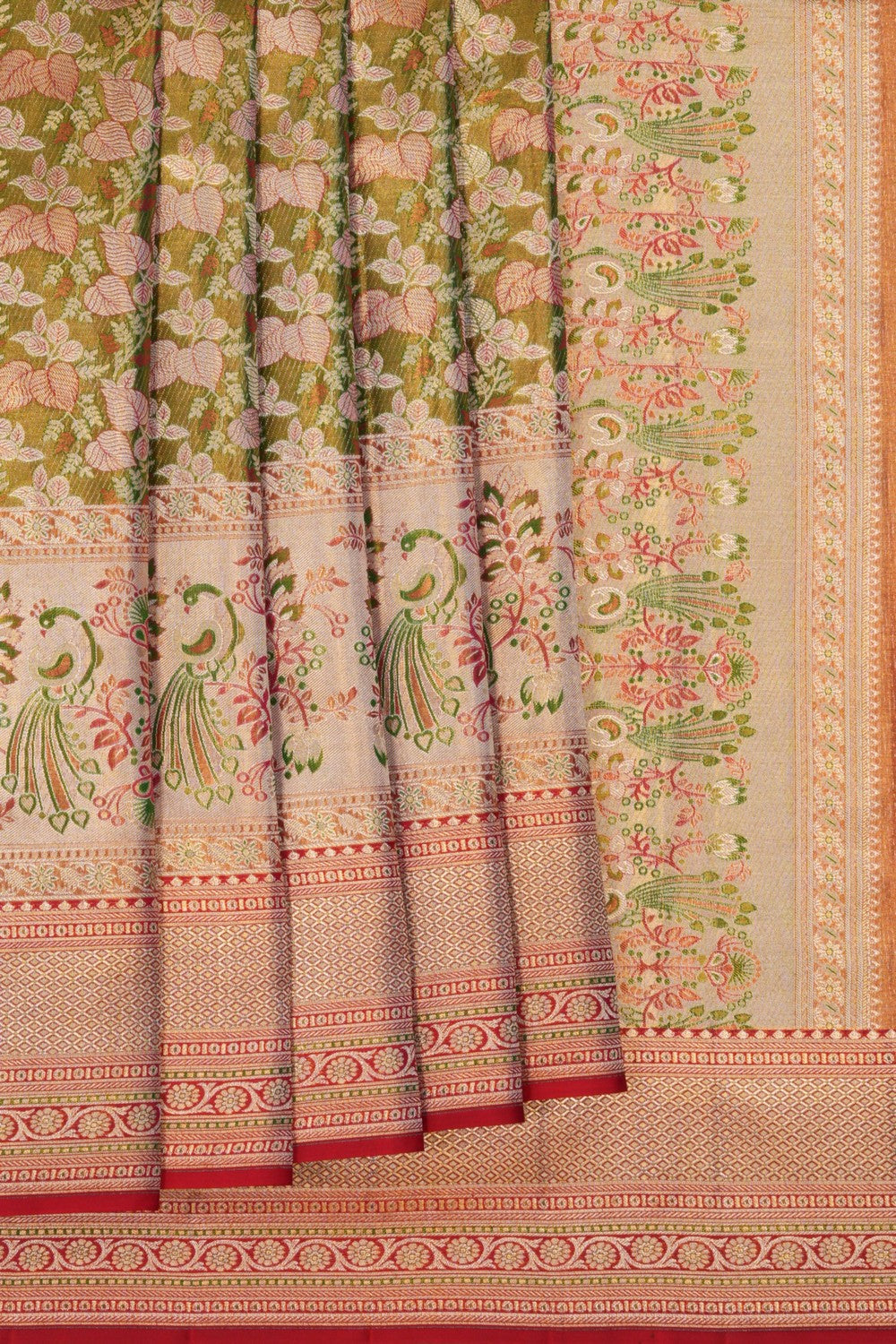 Image of Kanchipattu Brocade Gold Saree