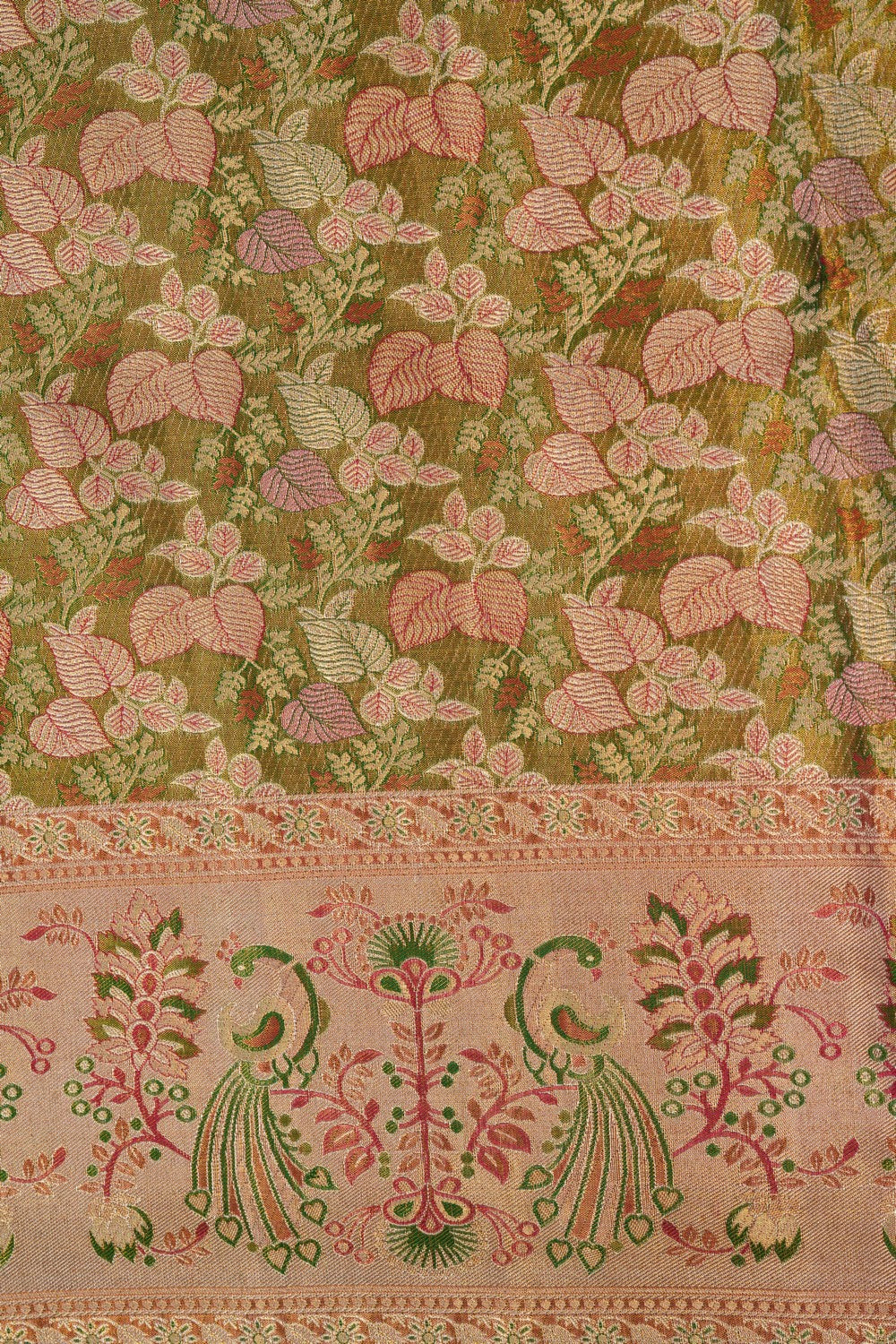 Image of Kanchipattu Brocade Gold Saree