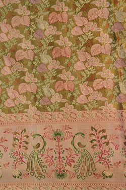 Image of Kanchipattu Brocade Gold Saree