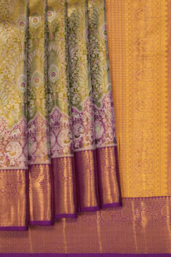 Image of Kanchipattu Brocade Green Saree