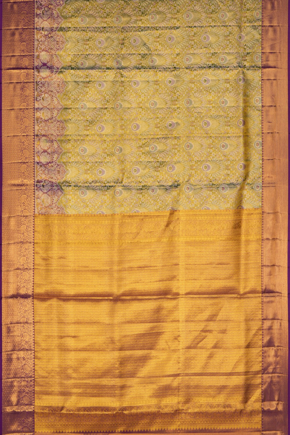 Kanchipattu Brocade Green Saree