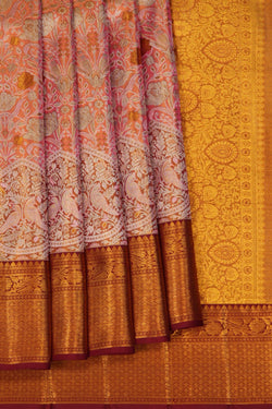 Image of Kanchipattu Brocade Pink Saree
