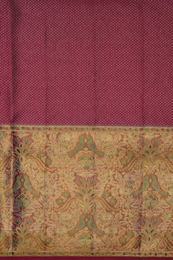 Image of Kanchipattu Brocade Pink Saree