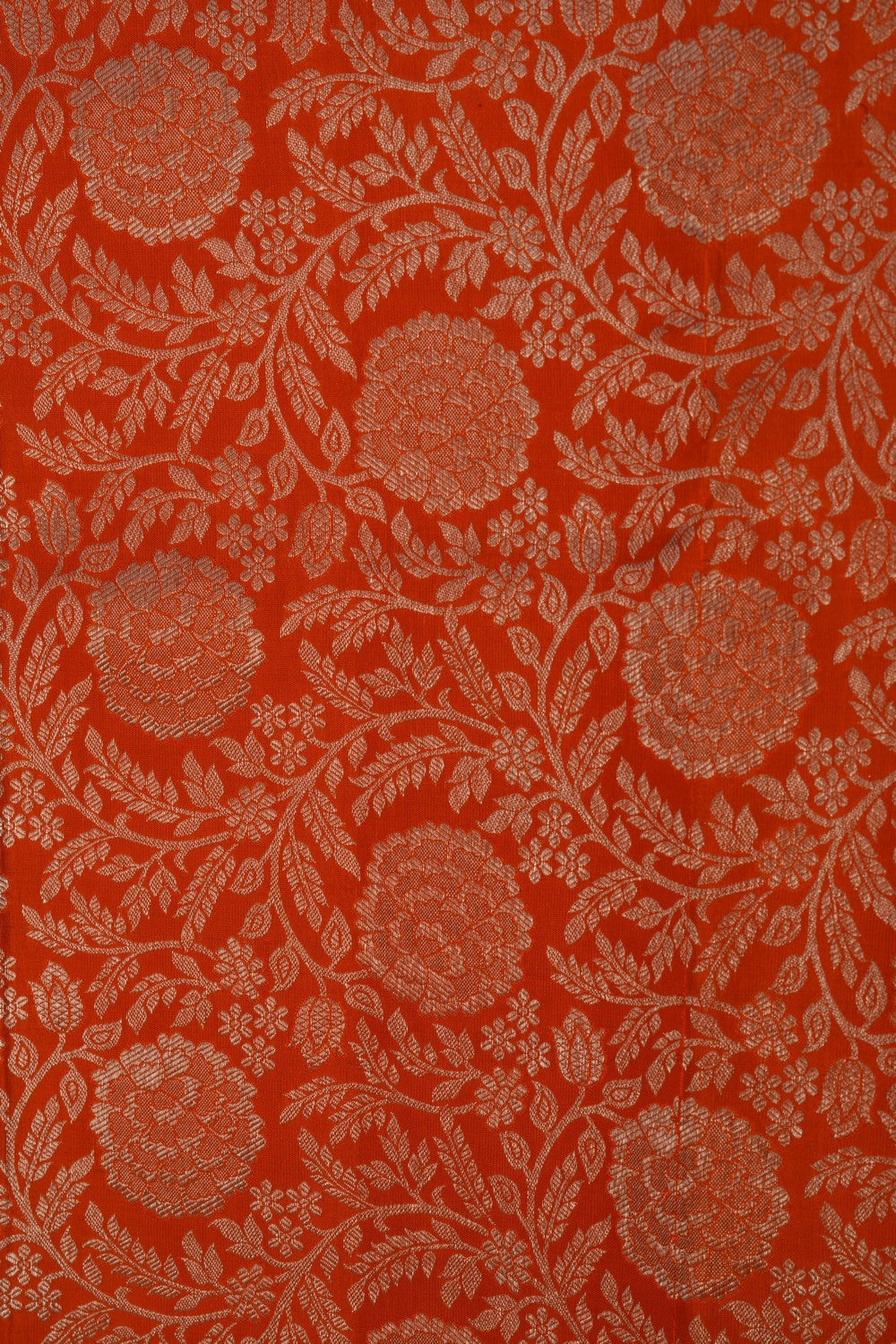 Kanchipattu Brocade Orange Saree