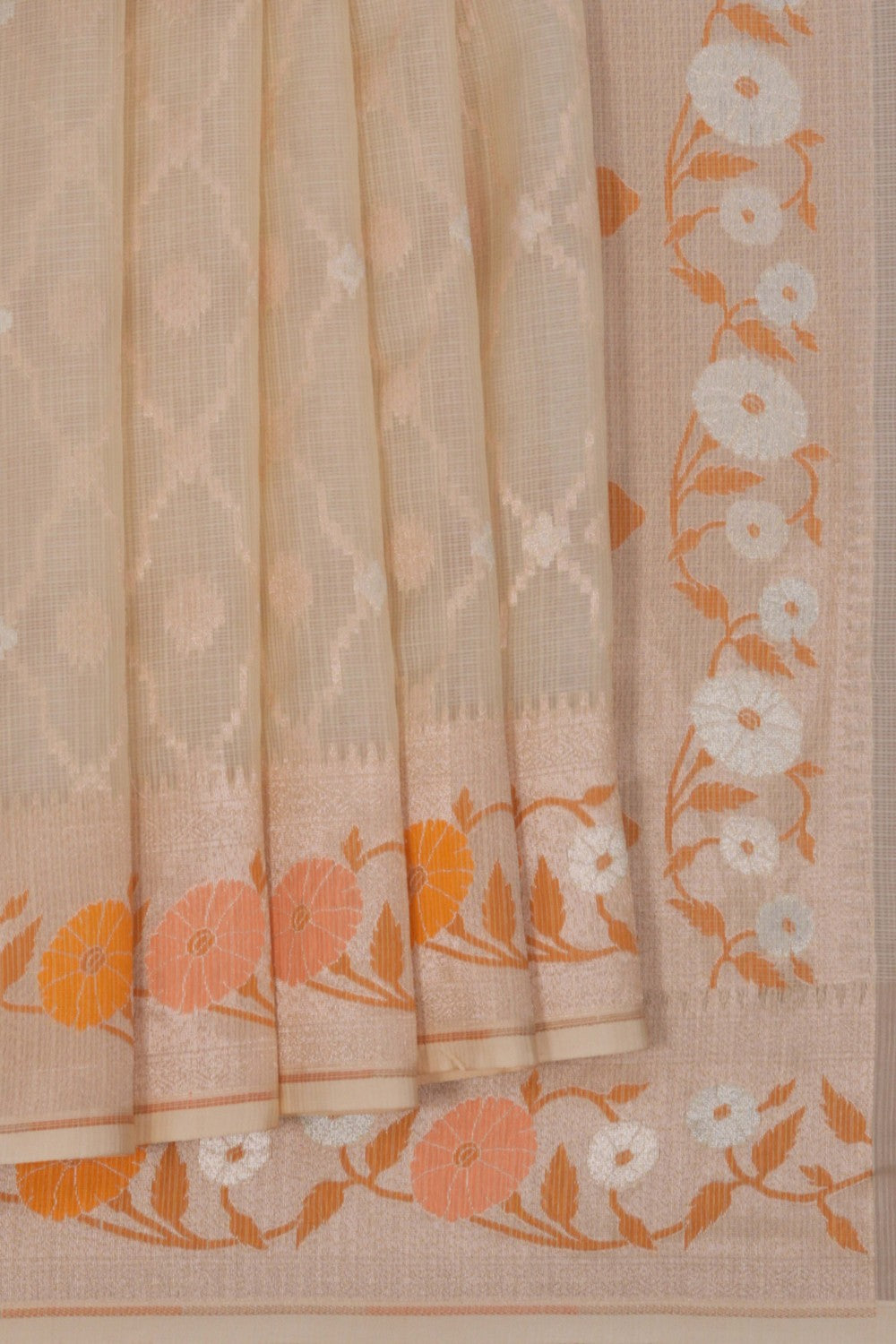 Image of Kora Silk Brocade Saree