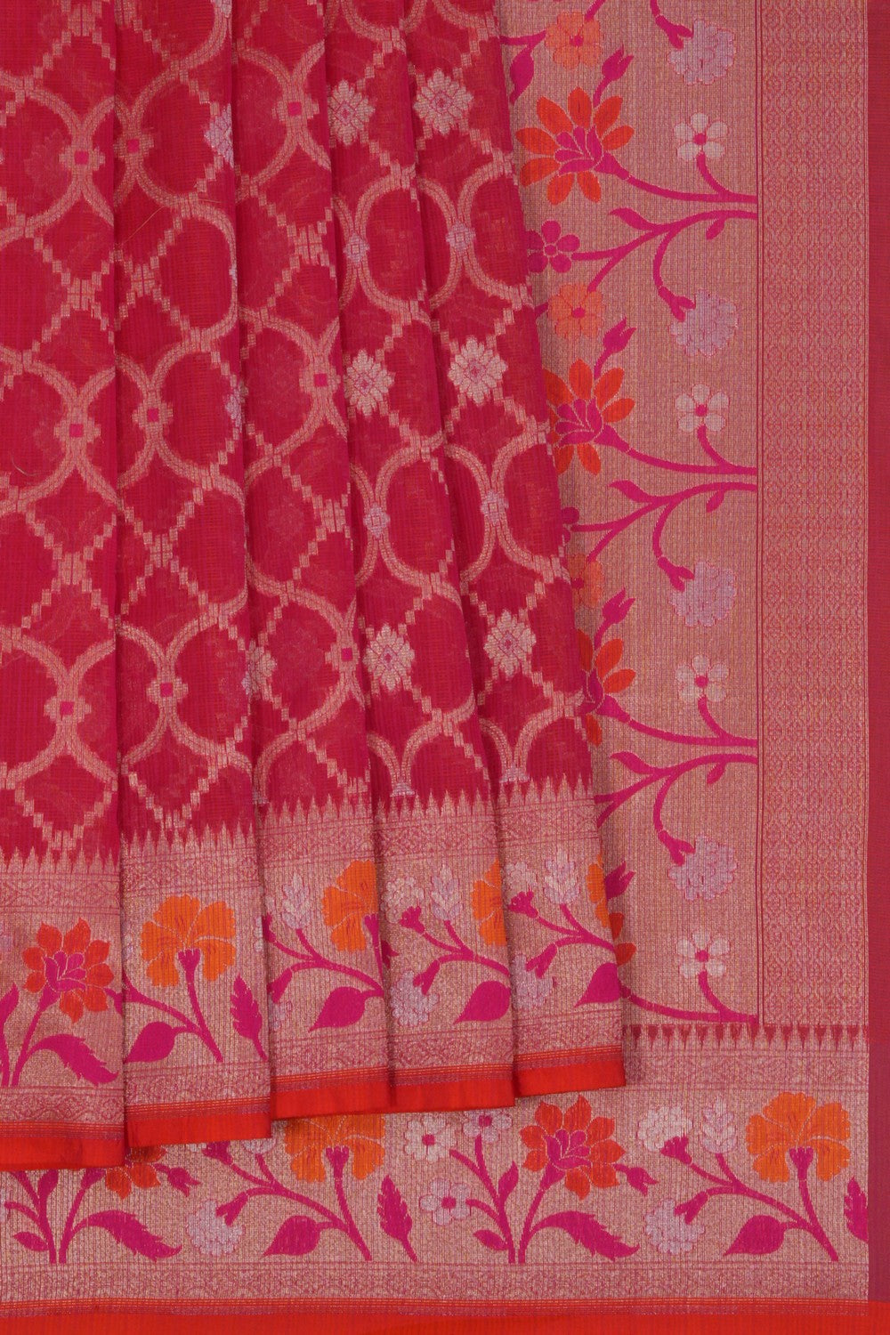 Image of Kora Silk Brocade Saree