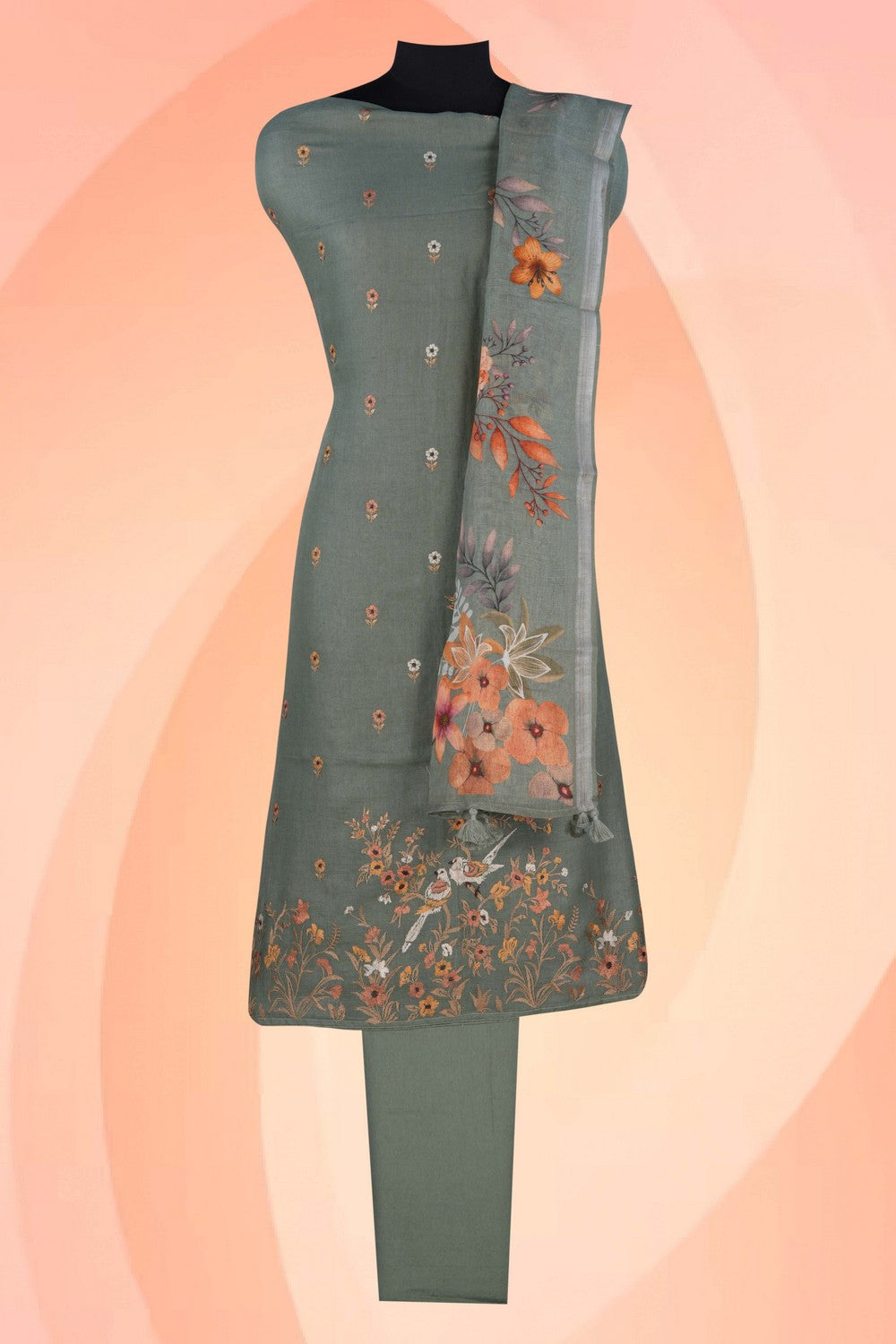 Image of Unstitched Suit Set Fabric (3 Pcs Set)