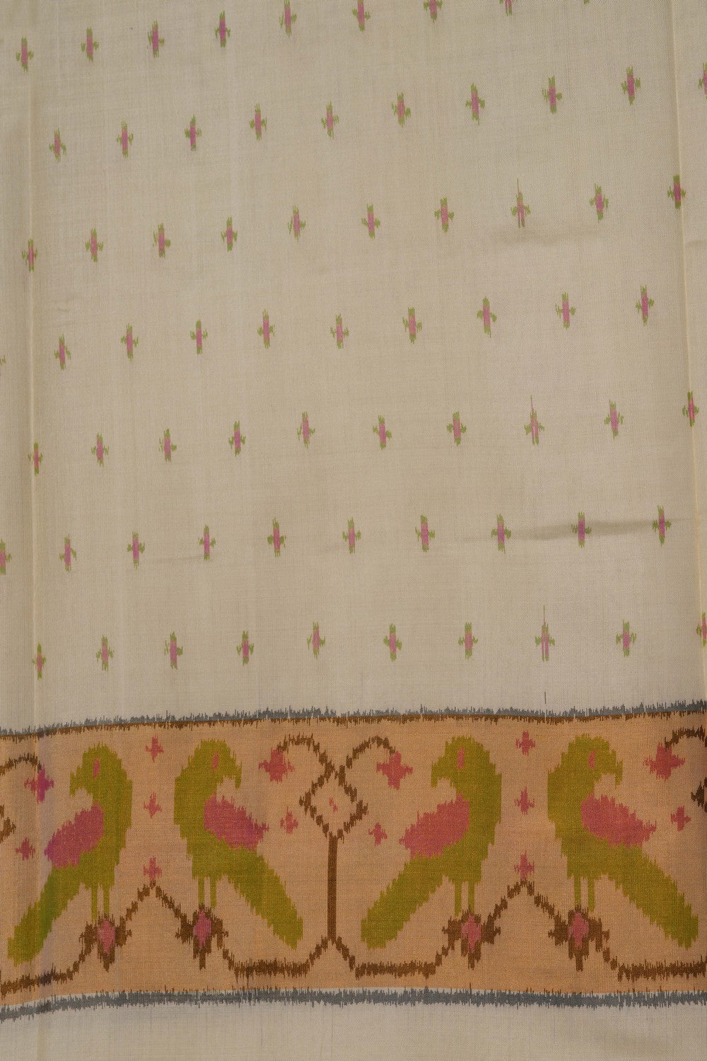 Image of Rajkot Silk Off White Saree