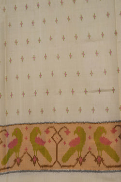 Image of Rajkot Silk Off White Saree