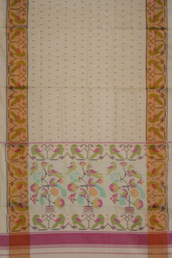 Image of Rajkot Silk Off White Saree