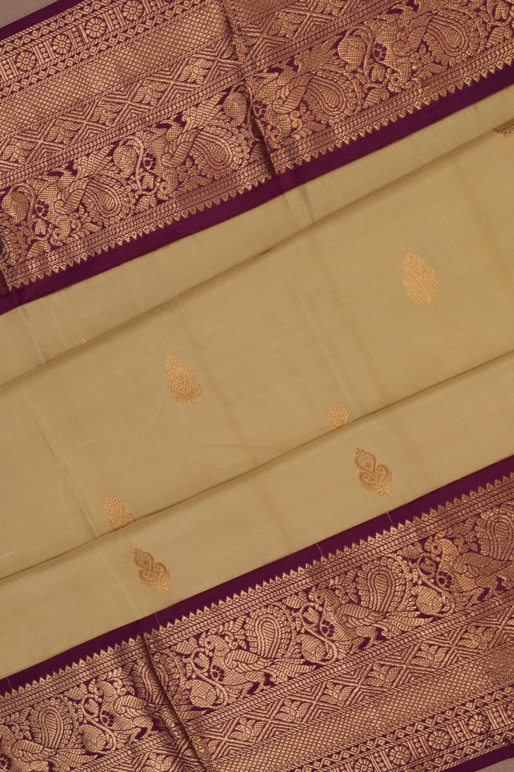 South Silk Pista Green Saree