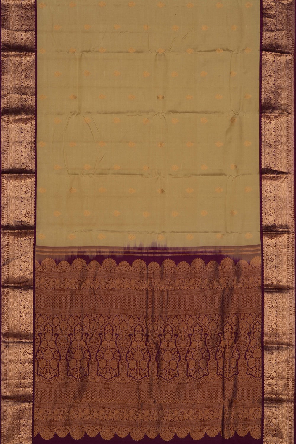 South Silk Pista Green Saree