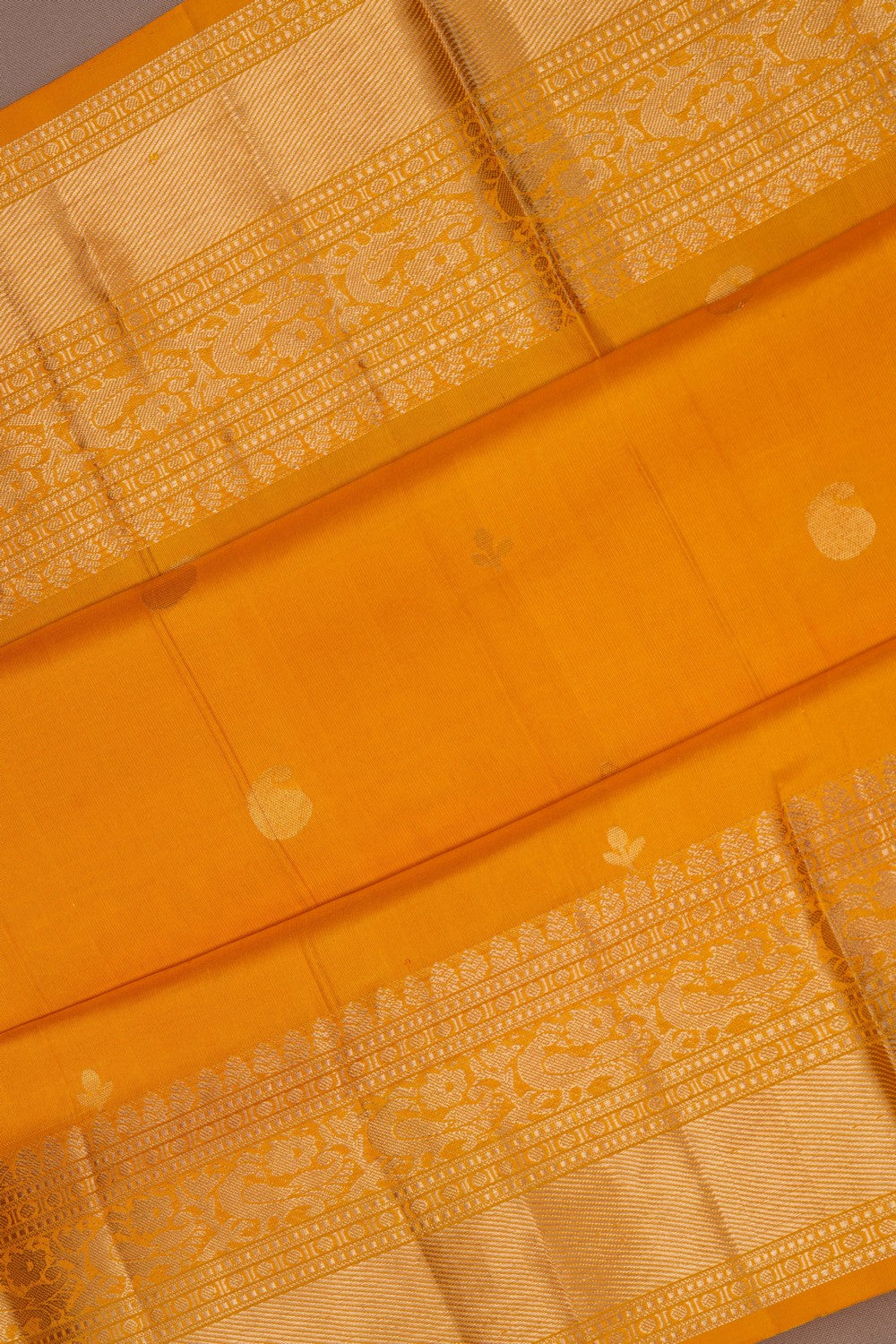 Image of South Silk Yellow Saree