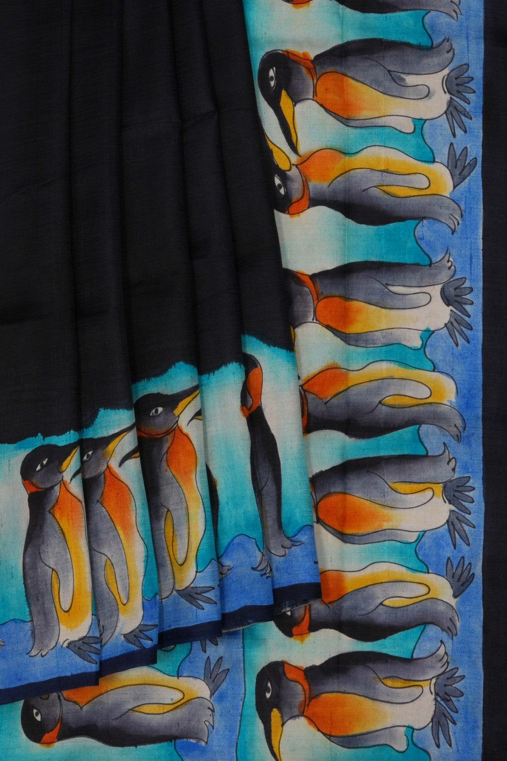 Image of Dolphin Print Saree