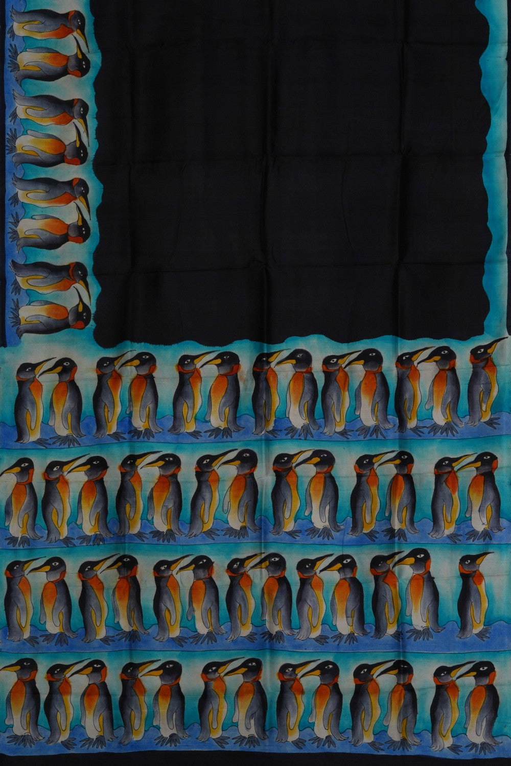 Dolphin Print Saree