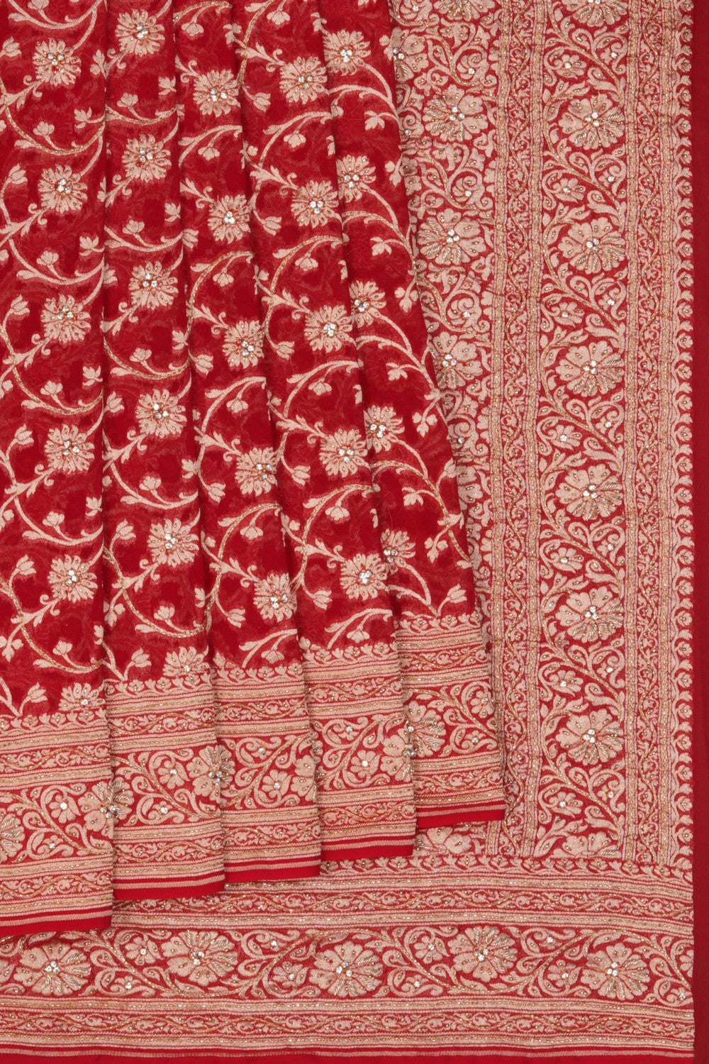Banarasi Chiffon Embroidery Saree