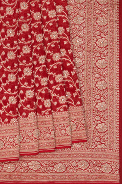 Image of Banarasi Chiffon Embroidery Saree
