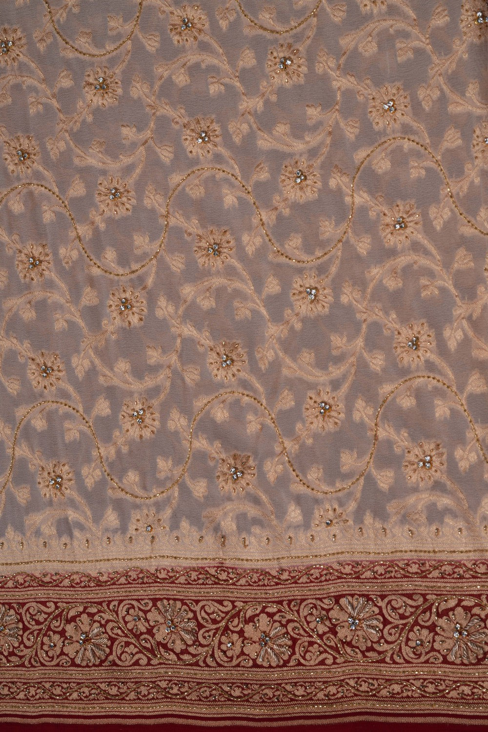 Image of Banarasi Chiffon Embroidery Saree