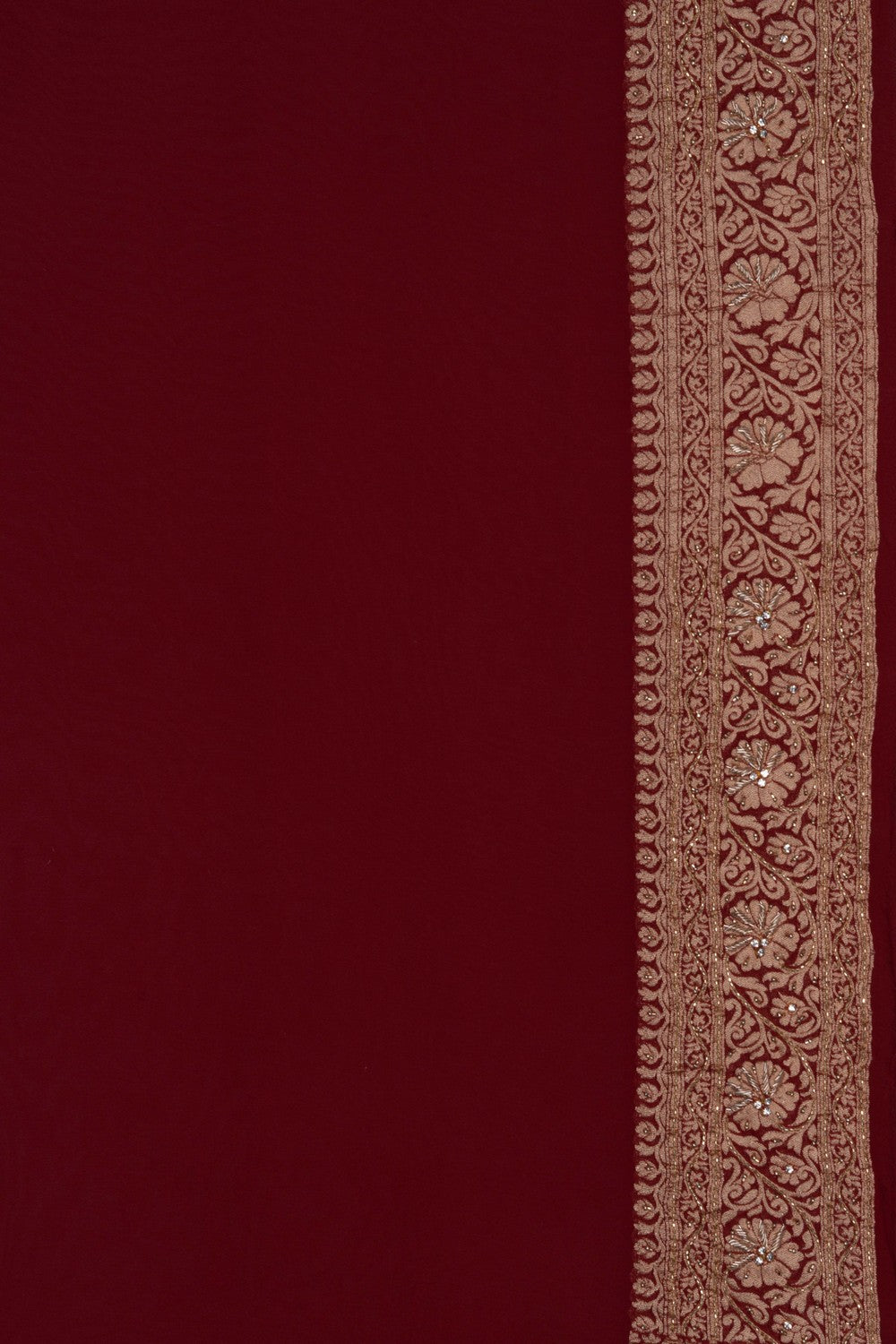 Image of Banarasi Chiffon Embroidery Saree