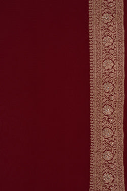 Image of Banarasi Chiffon Embroidery Saree
