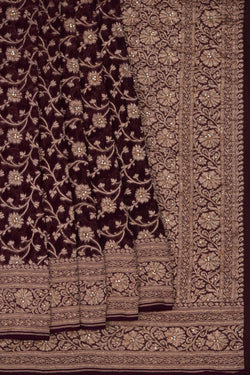 Image of Banarasi Chiffon Embroidery Saree