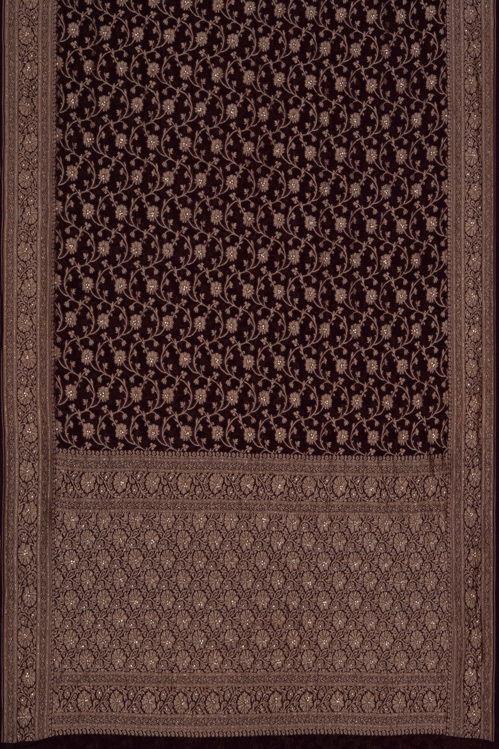 Image of Banarasi Chiffon Embroidery Saree